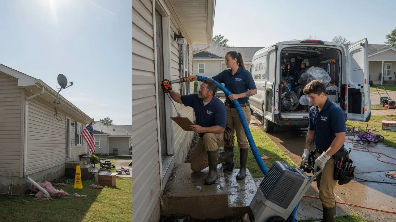 Ceiling Water Damage Restoration in Roseville, OH near me